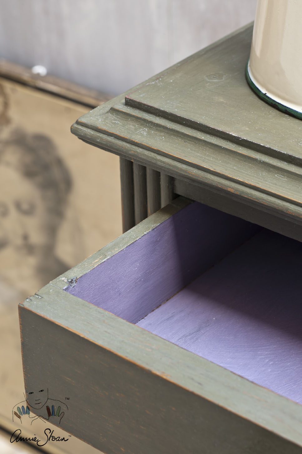 Olive Chalk Paint krétafesték Annie Sloan