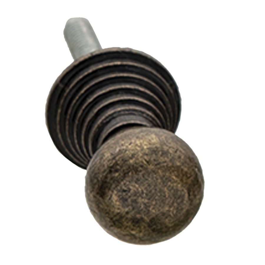 64893 3 Bútorgomb Barna kerek vas 4x2 cm
