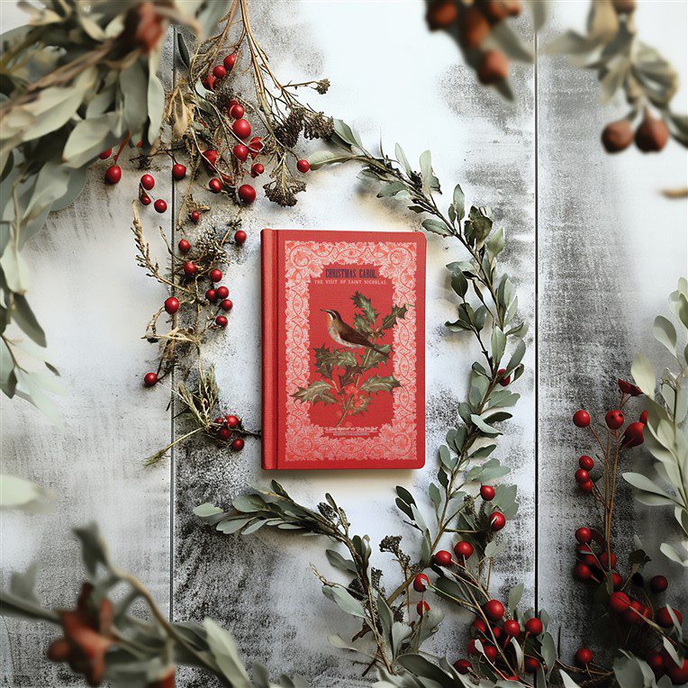 Winter Botanist IOD Transzfer minta könyvön