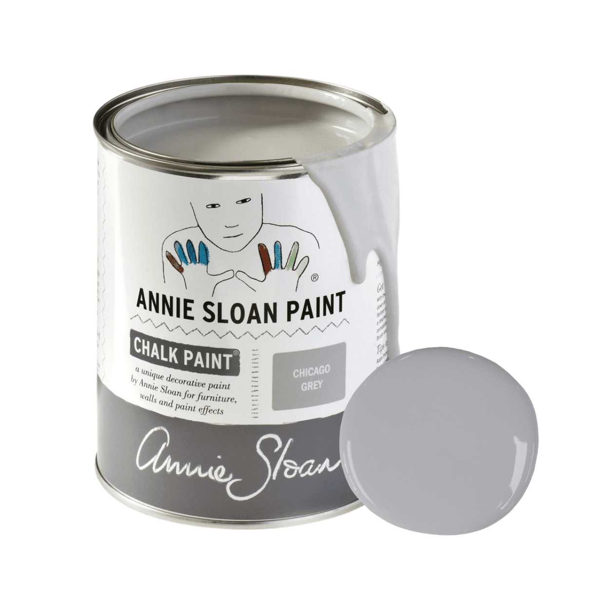 Chicago Grey Chalk Paint krétafesték Annie Sloan