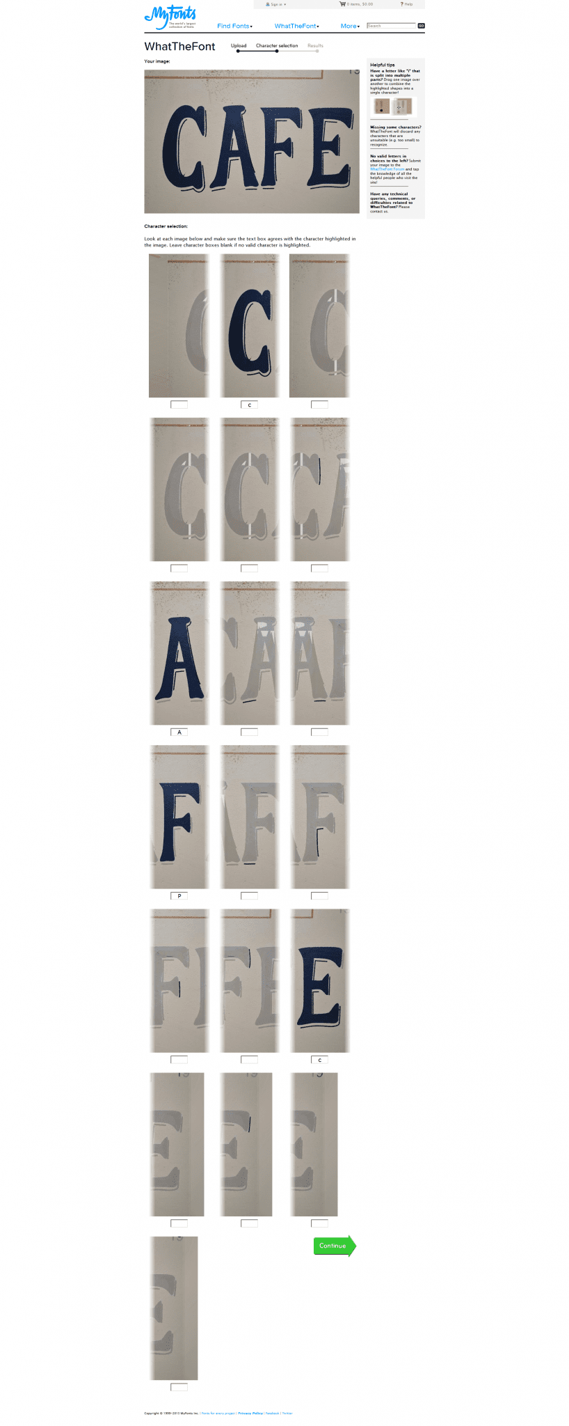 what the font program