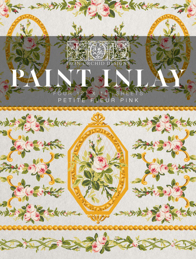 Petite Fleur Pink Paint Inlay