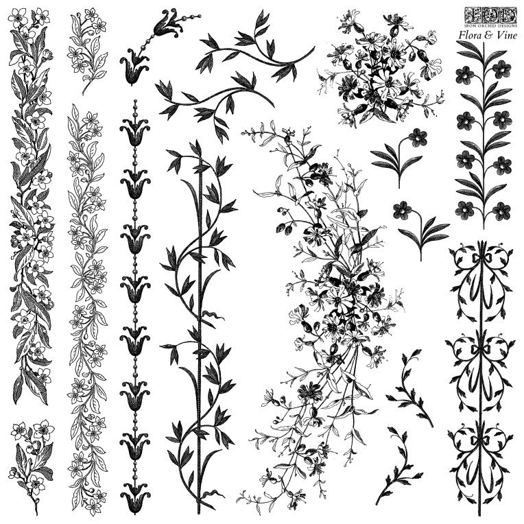 Flora & Vine dekor pecsét