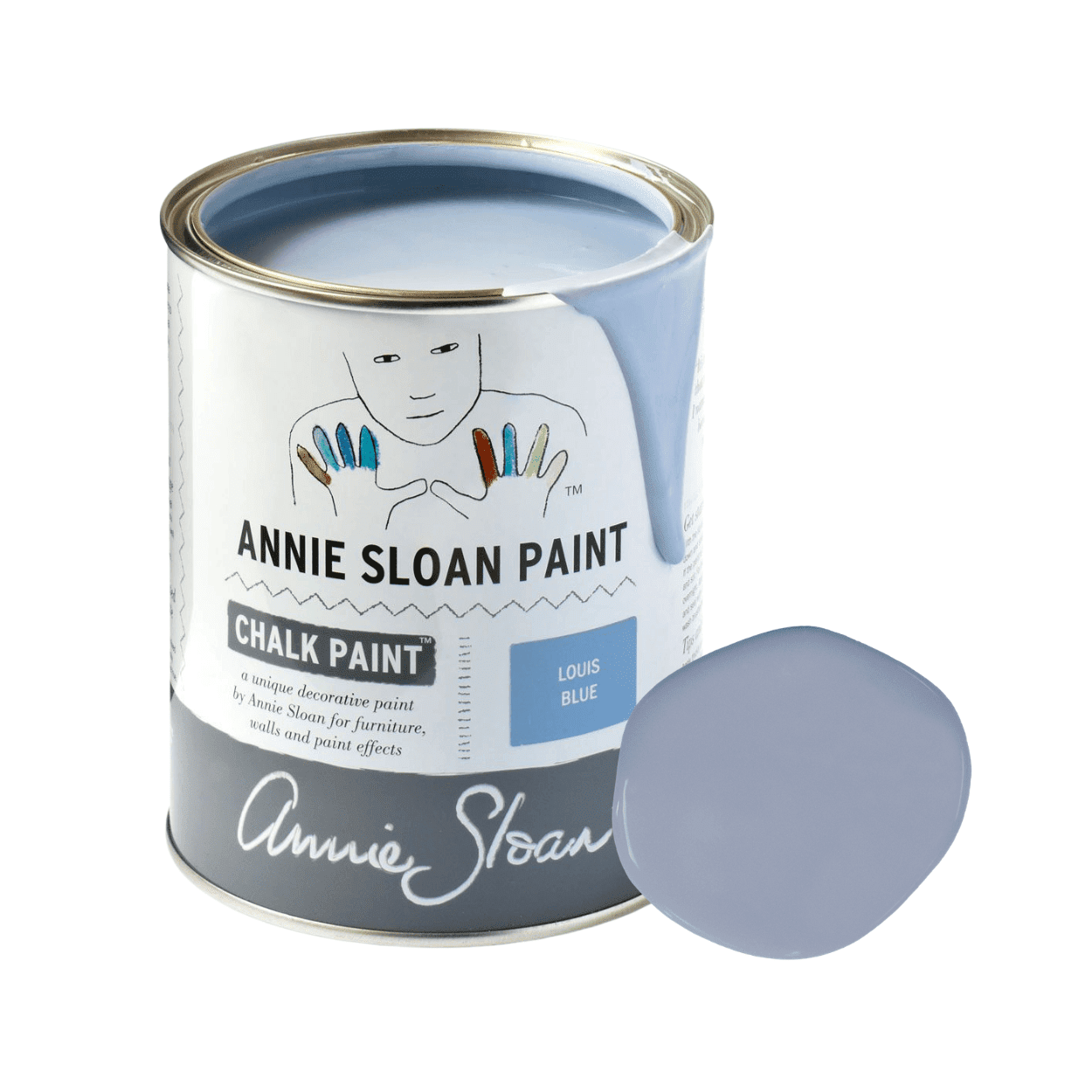 Louis Blue Chalk Paint krétafesték Annie Sloan