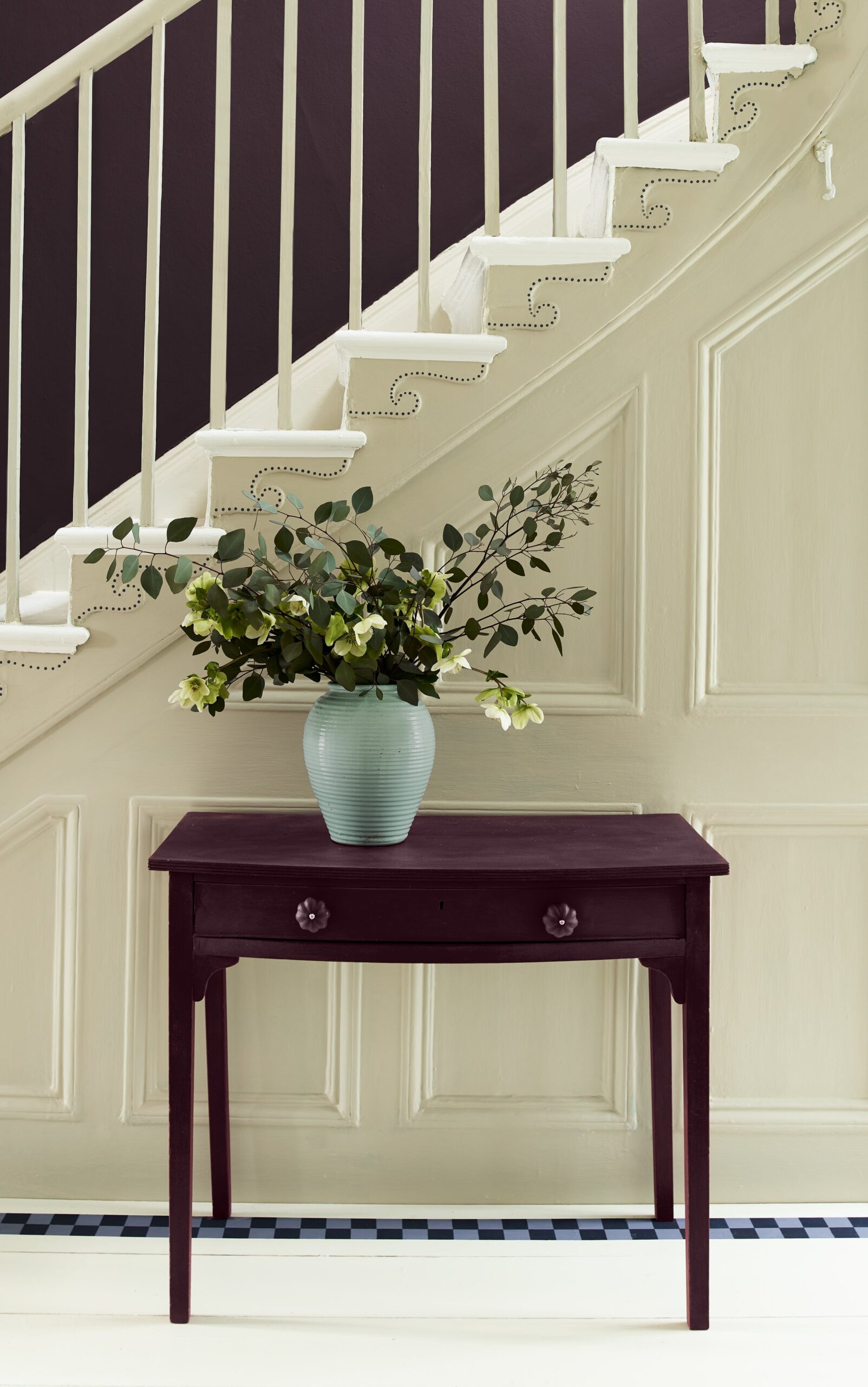 tyrian plum chalk paint kretafestek annie sloan Console Table WP Canvas SP HALL