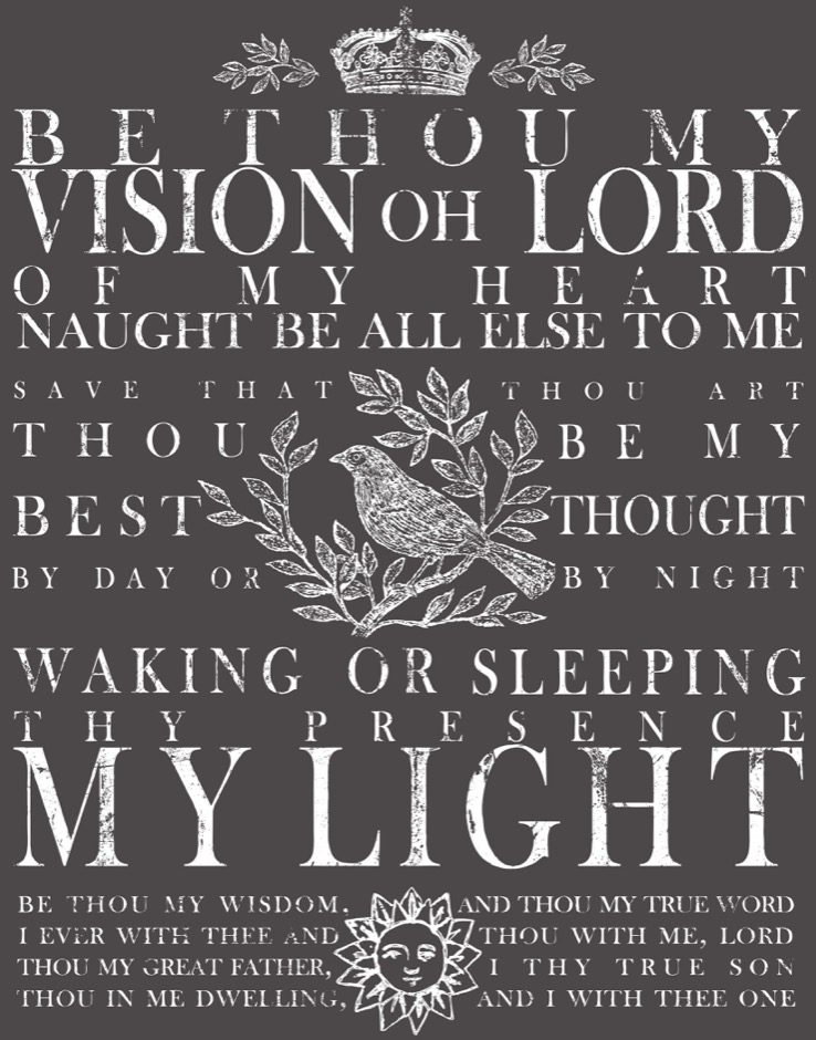 Be thou my vision dekor transzfer - kicsit