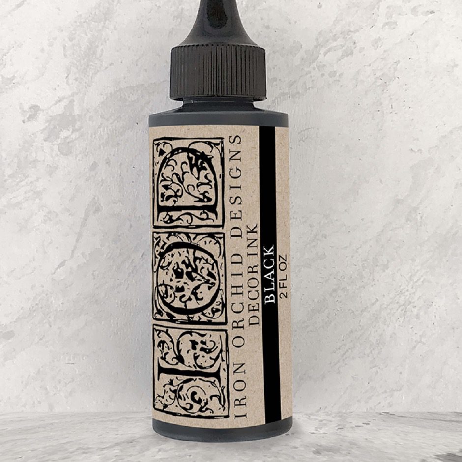 Fekete dekor tinta - IOD Black