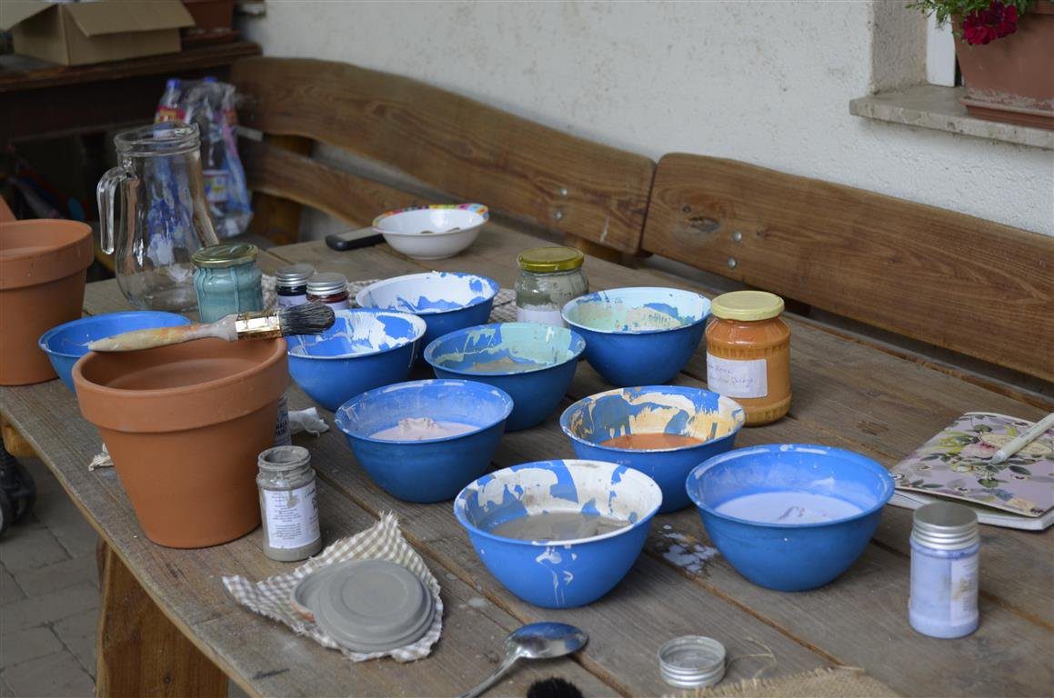 textilfestés Chalk Paint festékkel