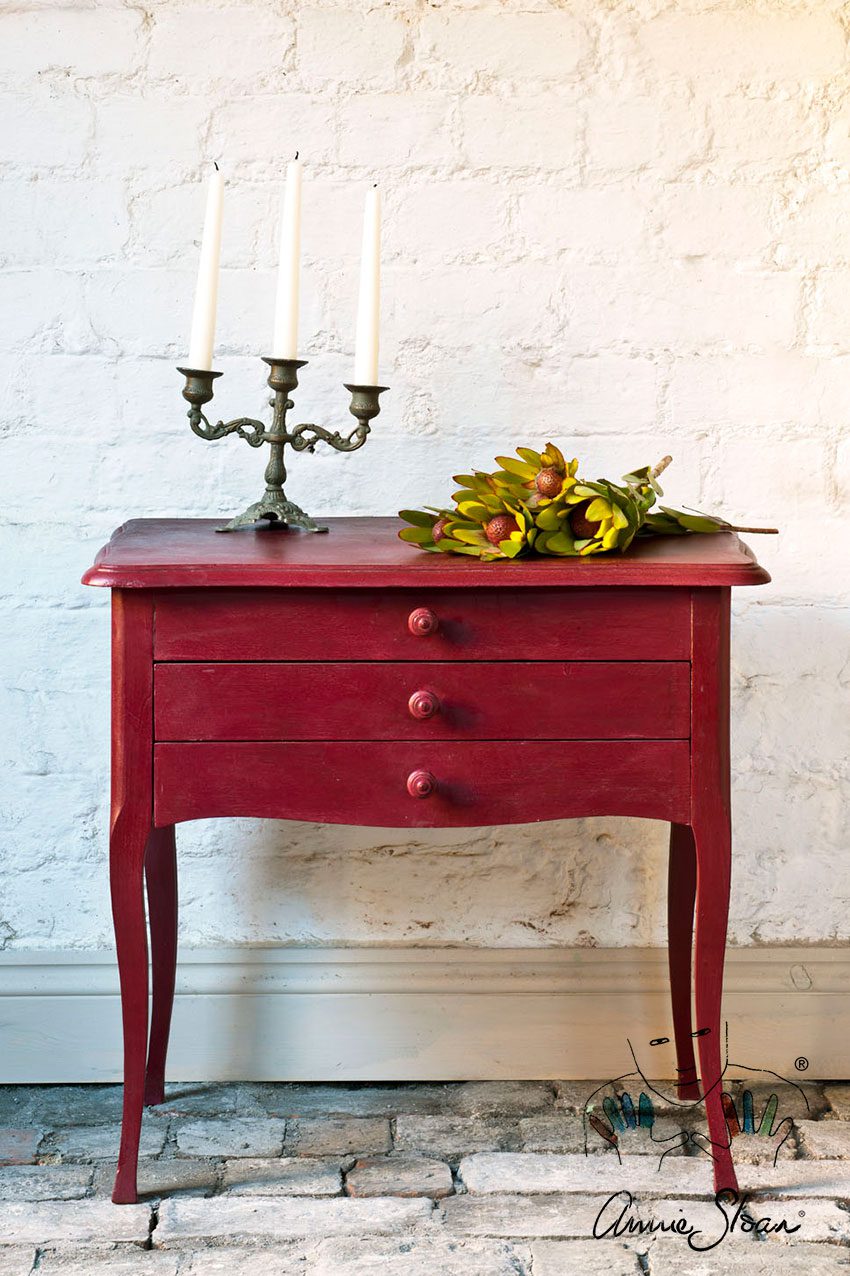 Burgundy Chalk Paint krétafesték Annie Sloan