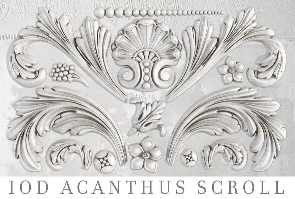 Acanthus Scroll bútordísz öntőforma