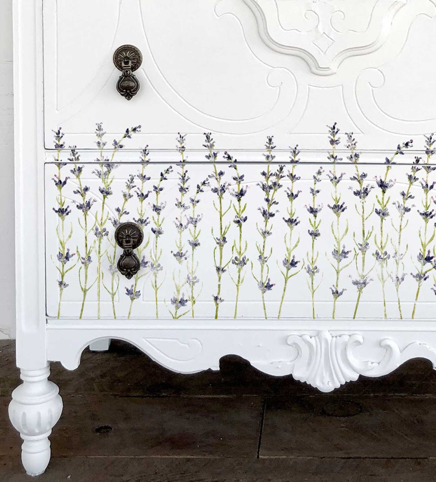 Painterly Floral dekor transzfer