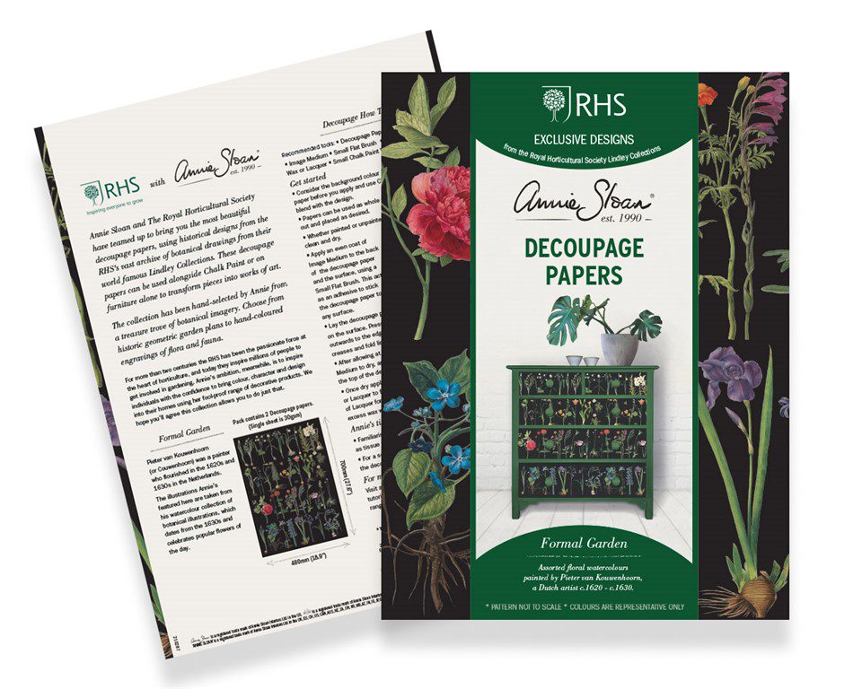 Formal Gardens Decoupage Papír Annie Sloan