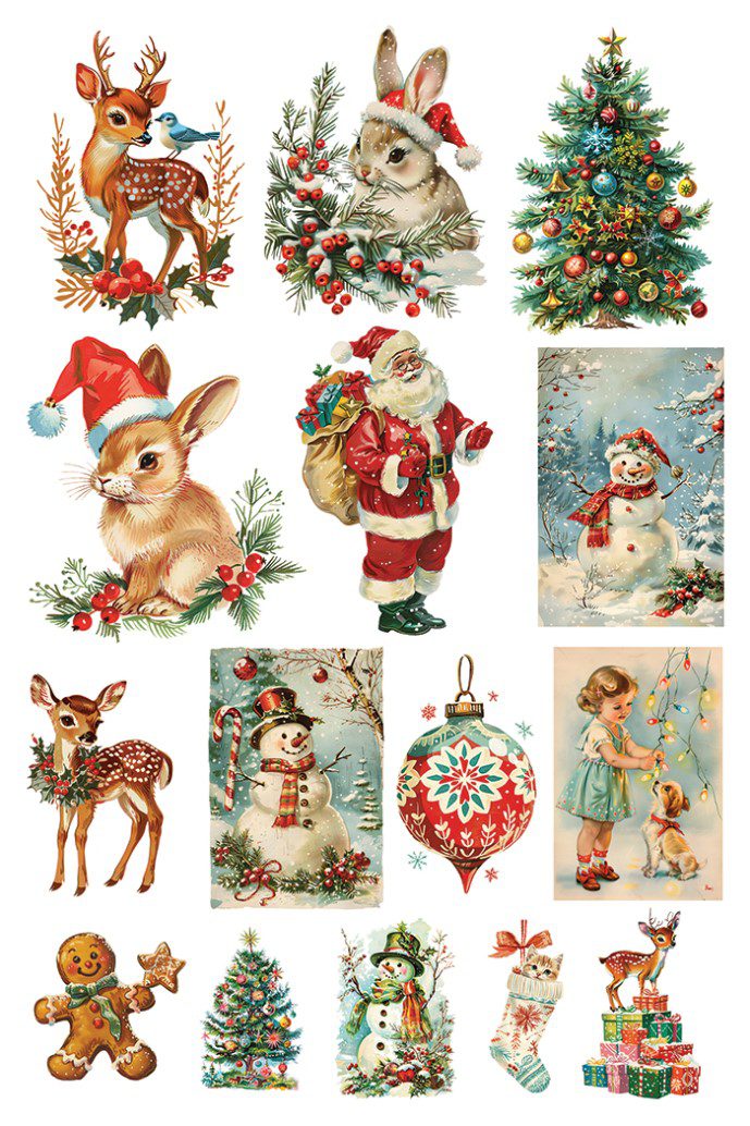 Kitschy Christmas IOD transzfer A4 oldal 1