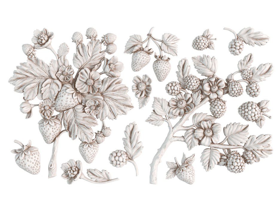 Wild Berries mould render ontoforma IOD kész festett