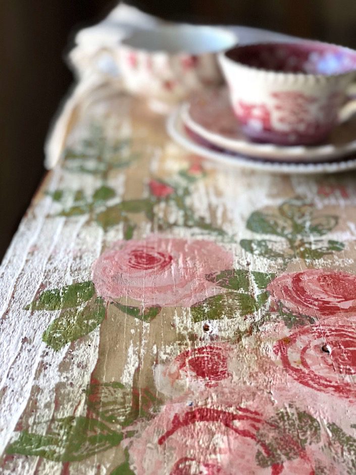 Painterly roses dekor pecsét