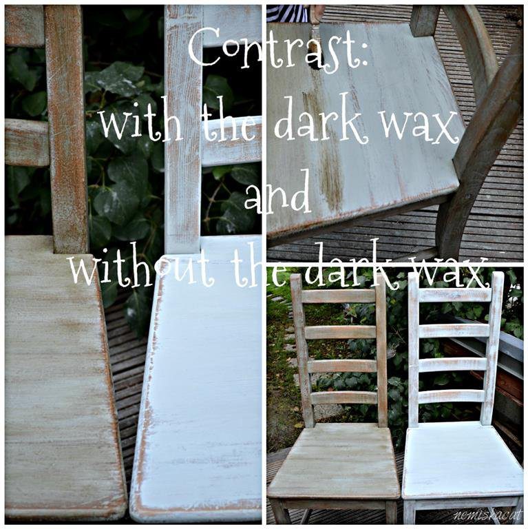 Annie Sloan chalk paint dark wax