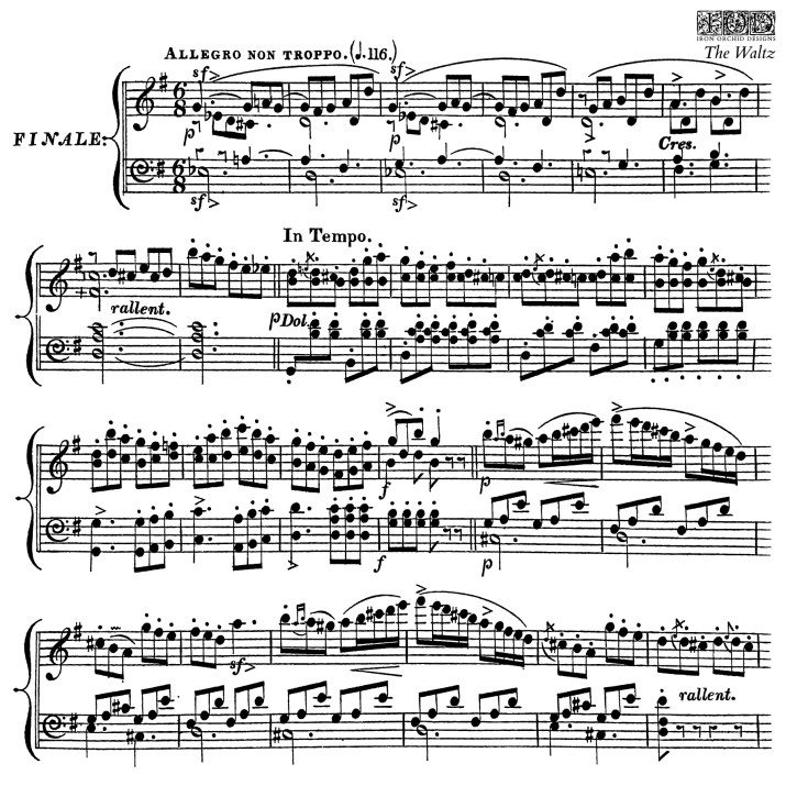 The Waltz dekor pecsét