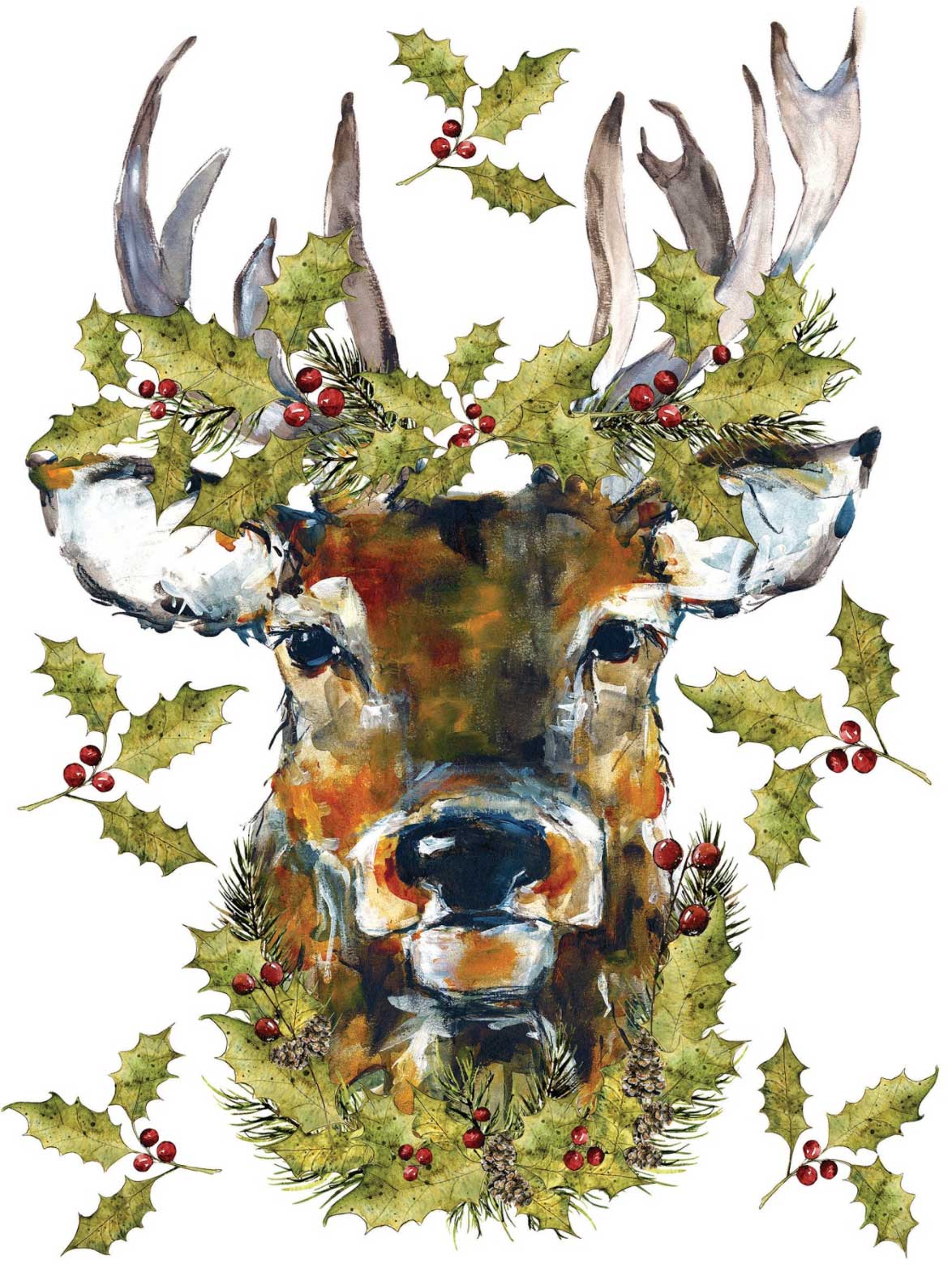 Woodland Christmas dekor transzfer