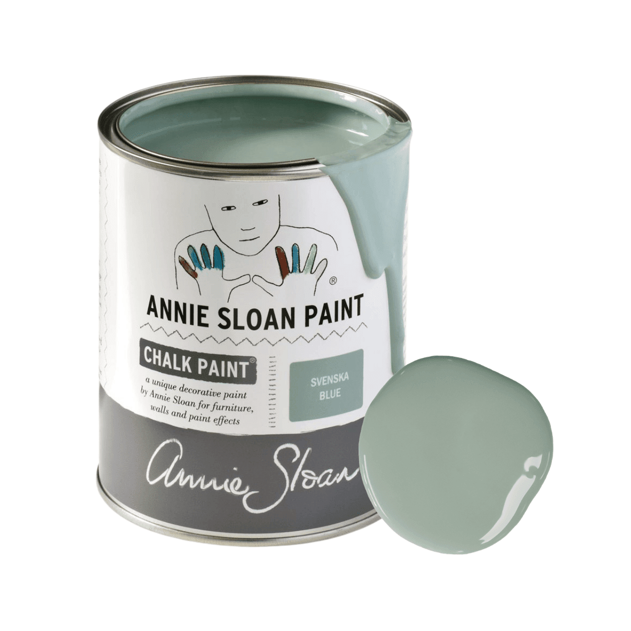 Svenska Blue Chalk Paint krétafesték Annie Sloan