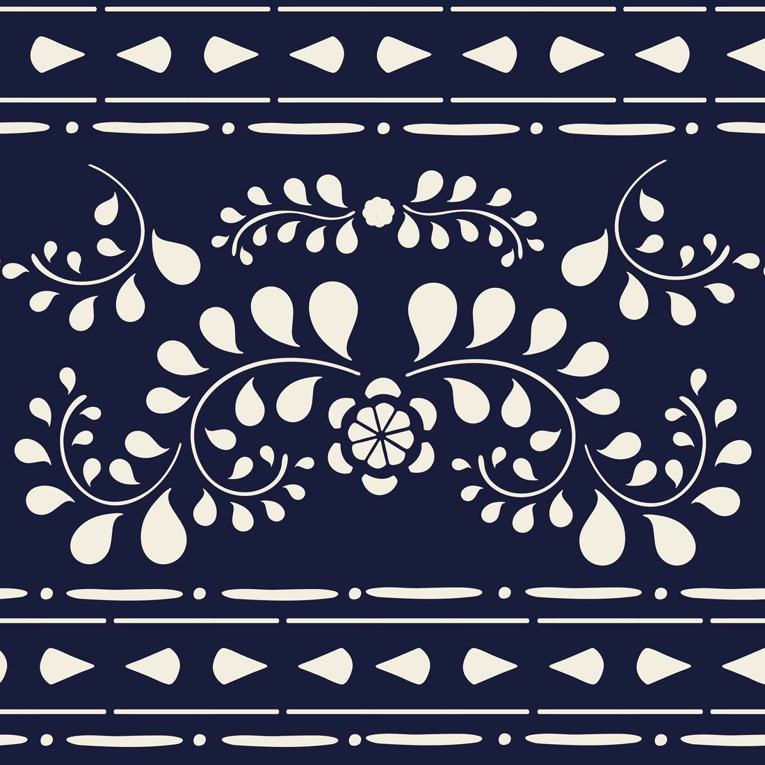 Faux Bone Inlay Annie Sloan Stencil