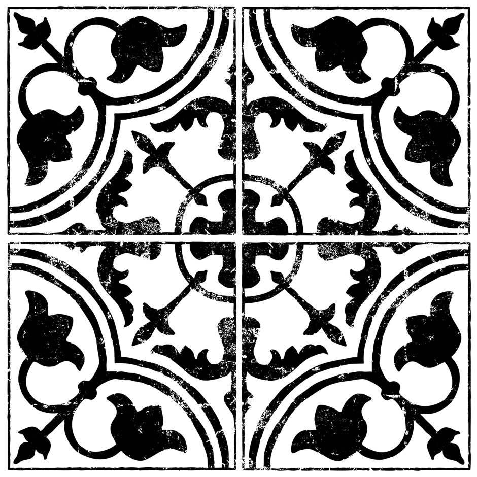 Cubano field tile dekor pecsét