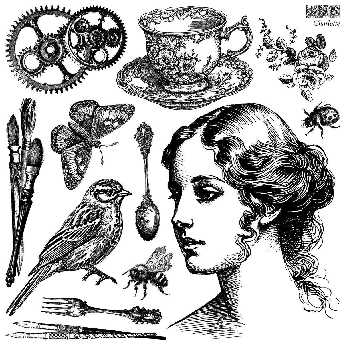 Charlotte dekor pecsét