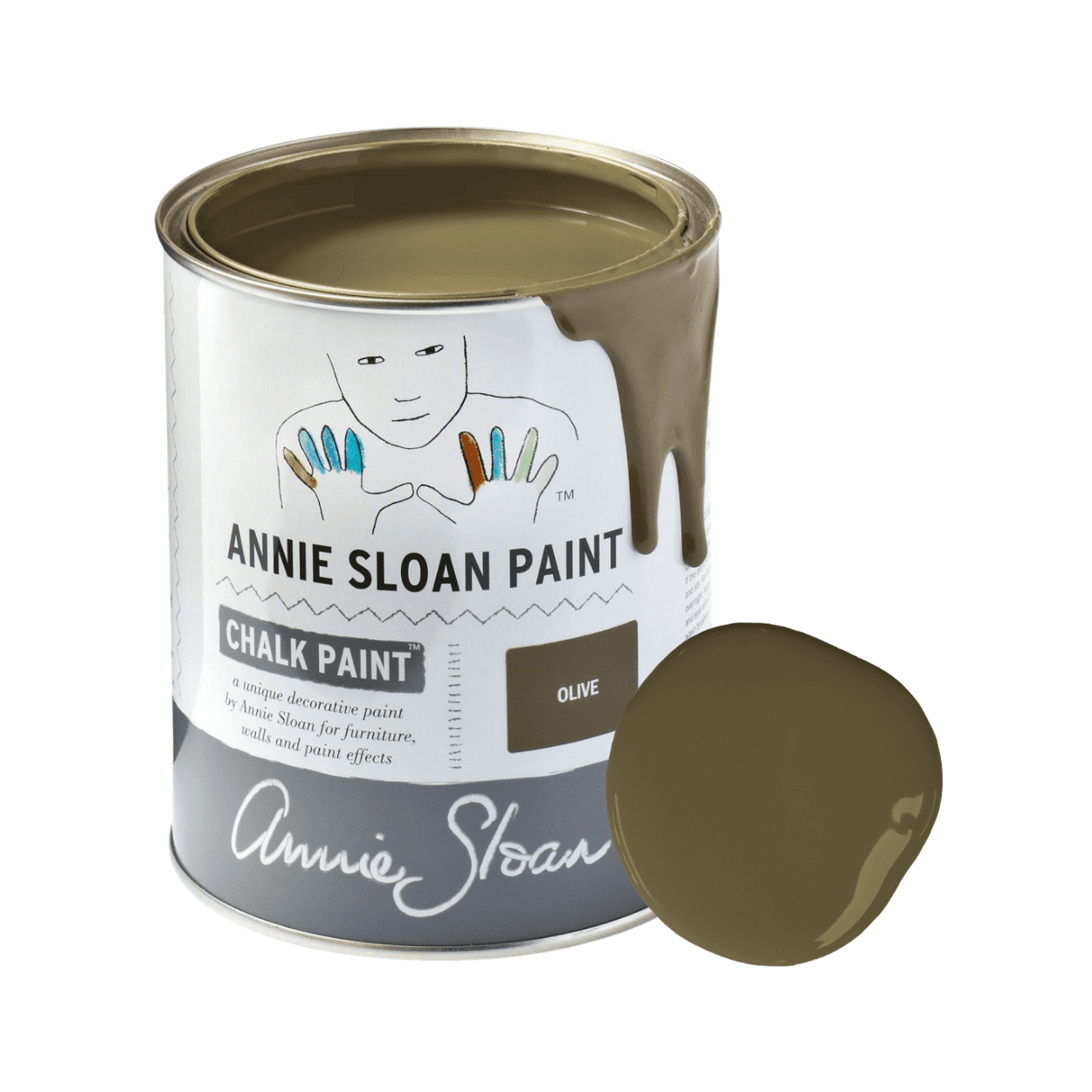 Olive Chalk Paint krétafesték Annie Sloan
