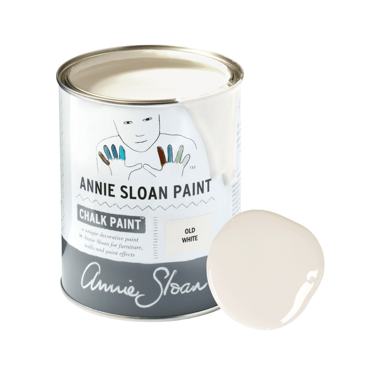 Old White Chalk Paint krétafesték Annie Sloan