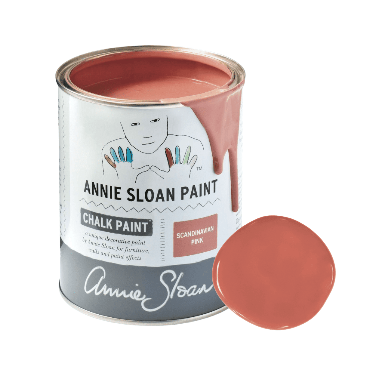 Scandinavian Pink Chalk Paint krétafesték Annie Sloan