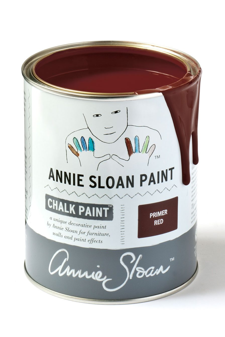 Primer Red Chalk Paint krétafesték Annie Sloan