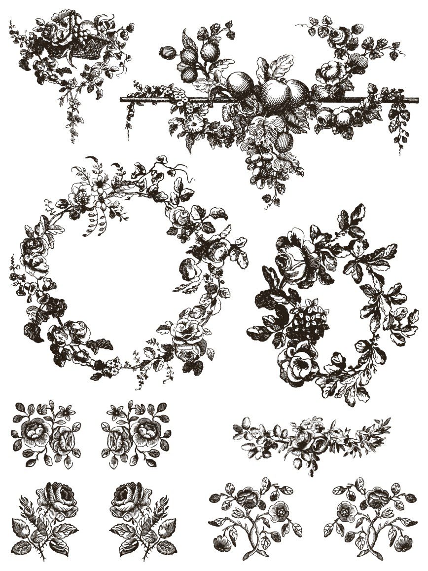 Delft Traditions Noir IOD Paint Inlay artwork oldal 01