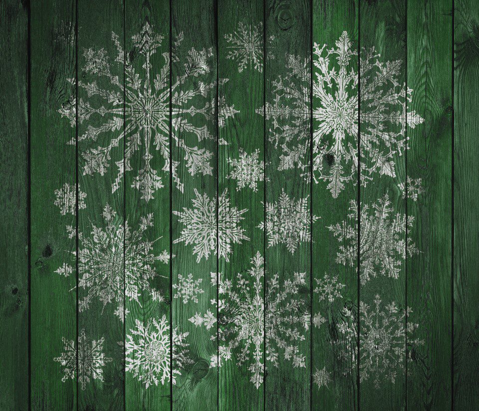 Vintage Snowflakes IOD stamp minta deszkán