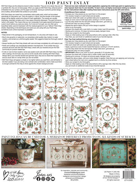 La Folie IOD paint inlay csom háta