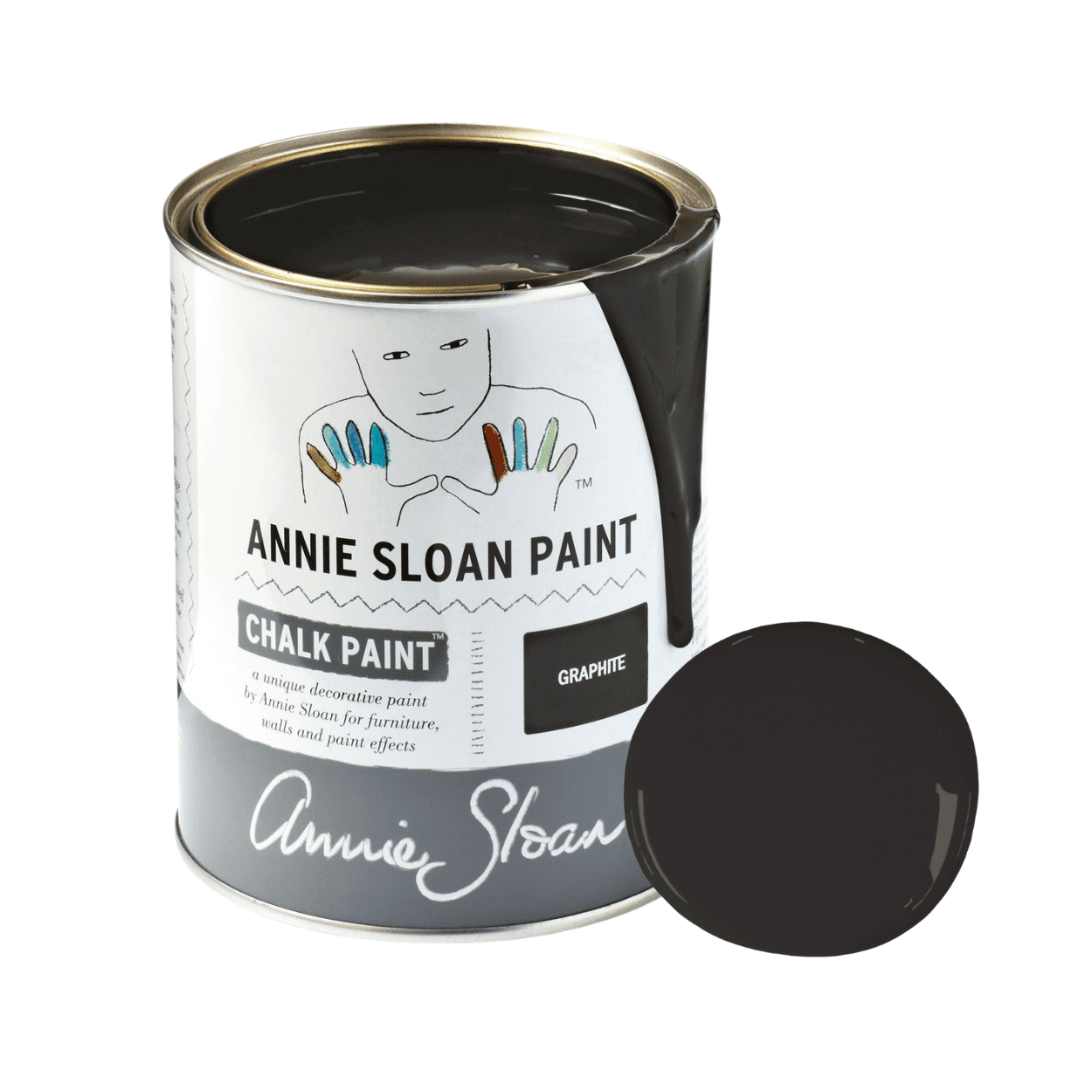 Graphite Chalk Paint krétafesték Annie Sloan