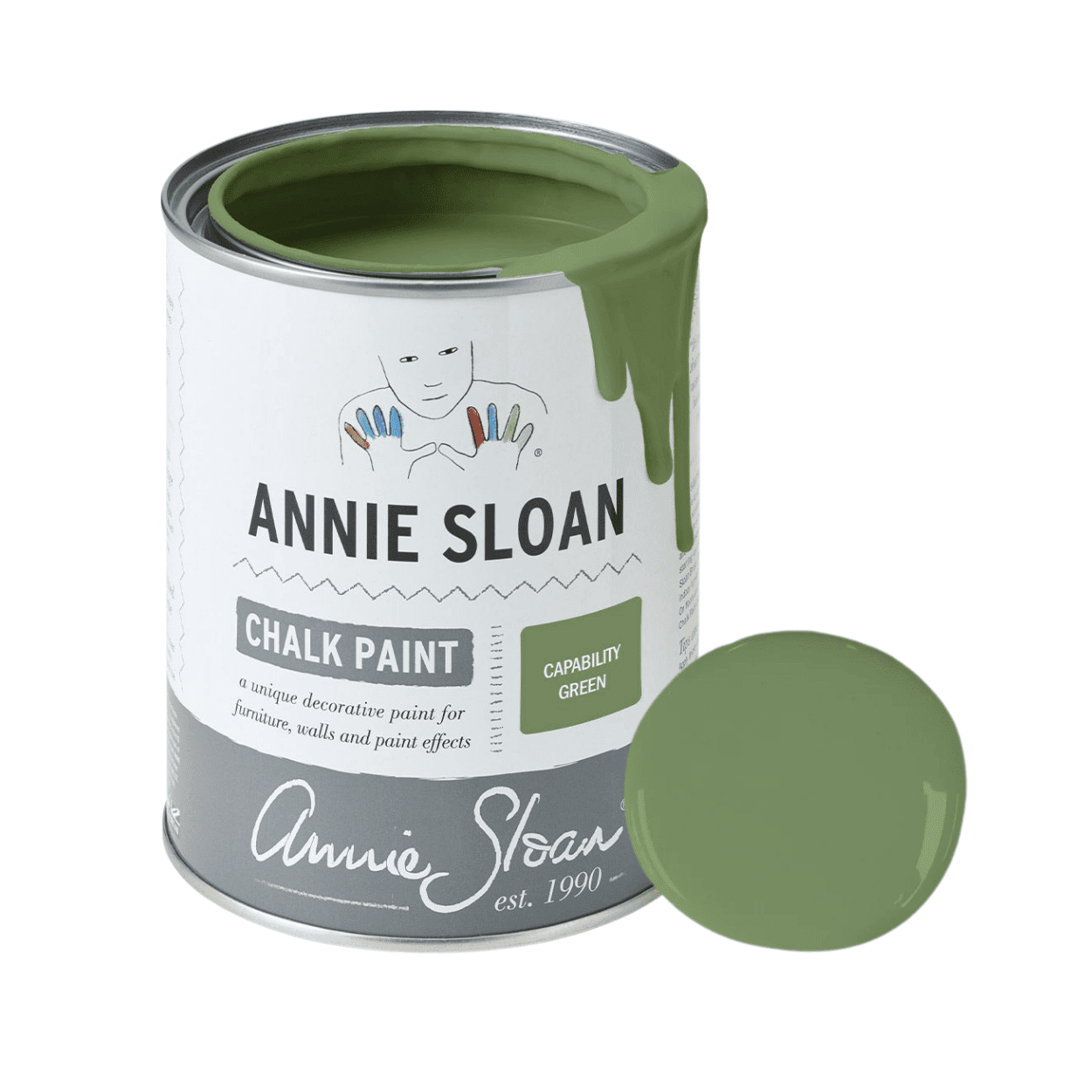 Capability Green Chalk Paint krétafesték Annie Sloan