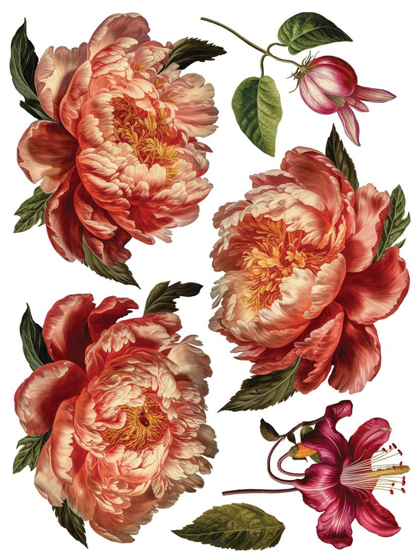 Collage de Fleurs IOD A3 transzfer sheet 7