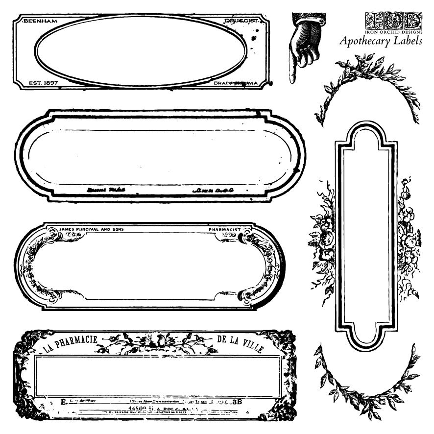 Apothecary Labels IOD Pecsét REVISED ARTWORK sheet 1