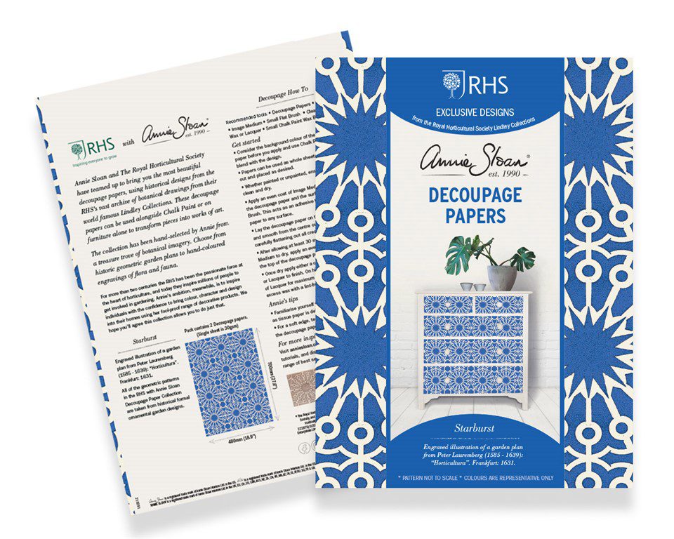 Starburst Decoupage Papír Annie Sloan