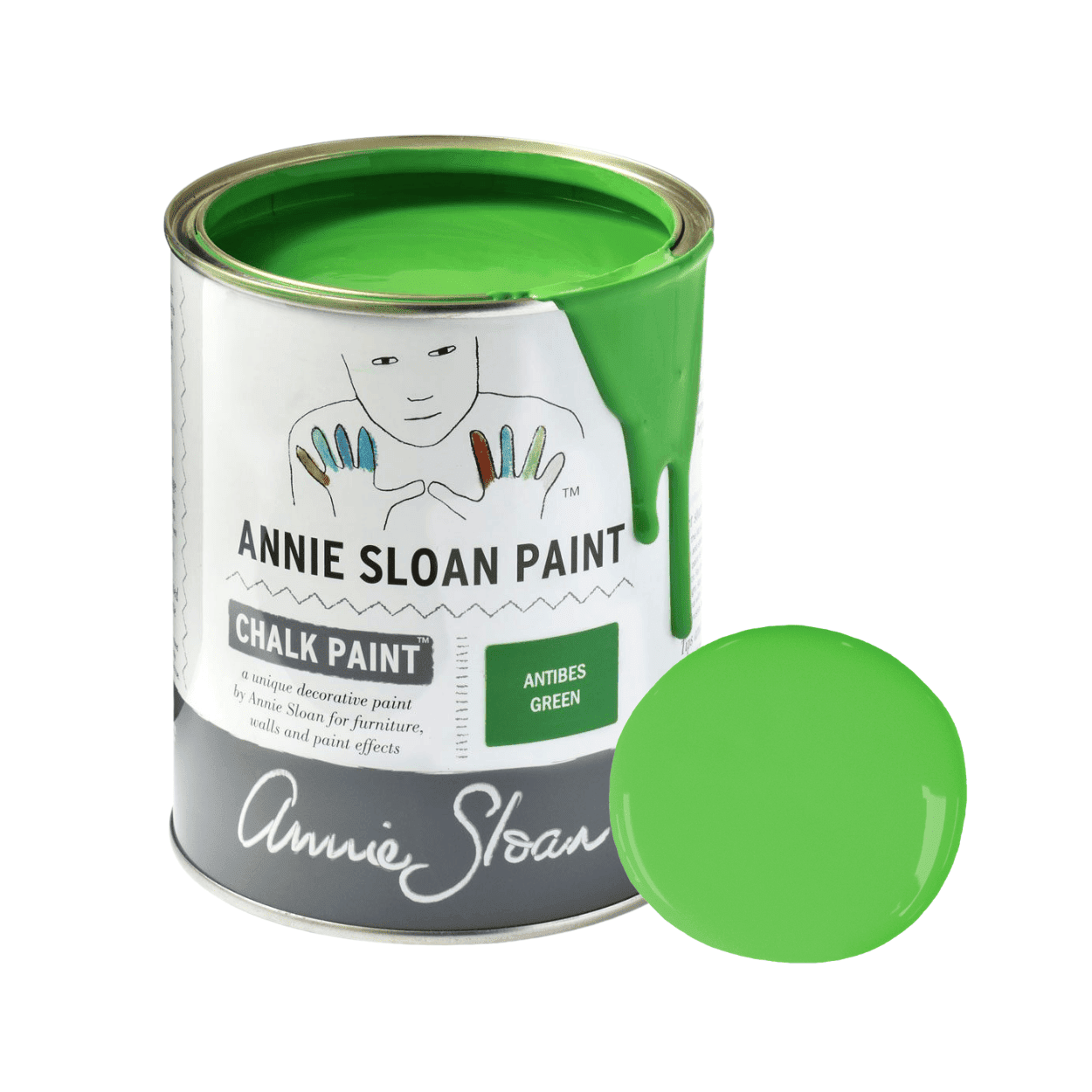 Antibes Green Chalk Paint krétafesték Annie Sloan