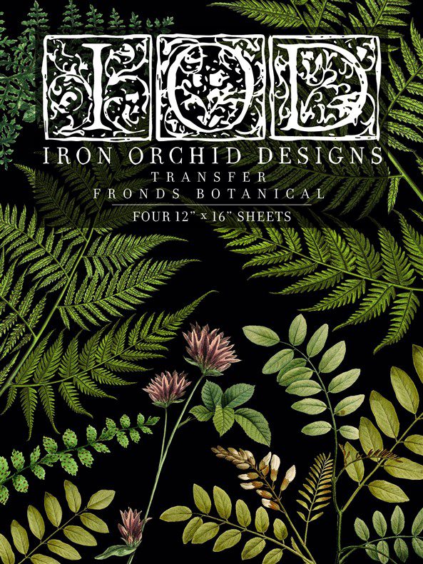 Fronds botanical dekor transzfer
