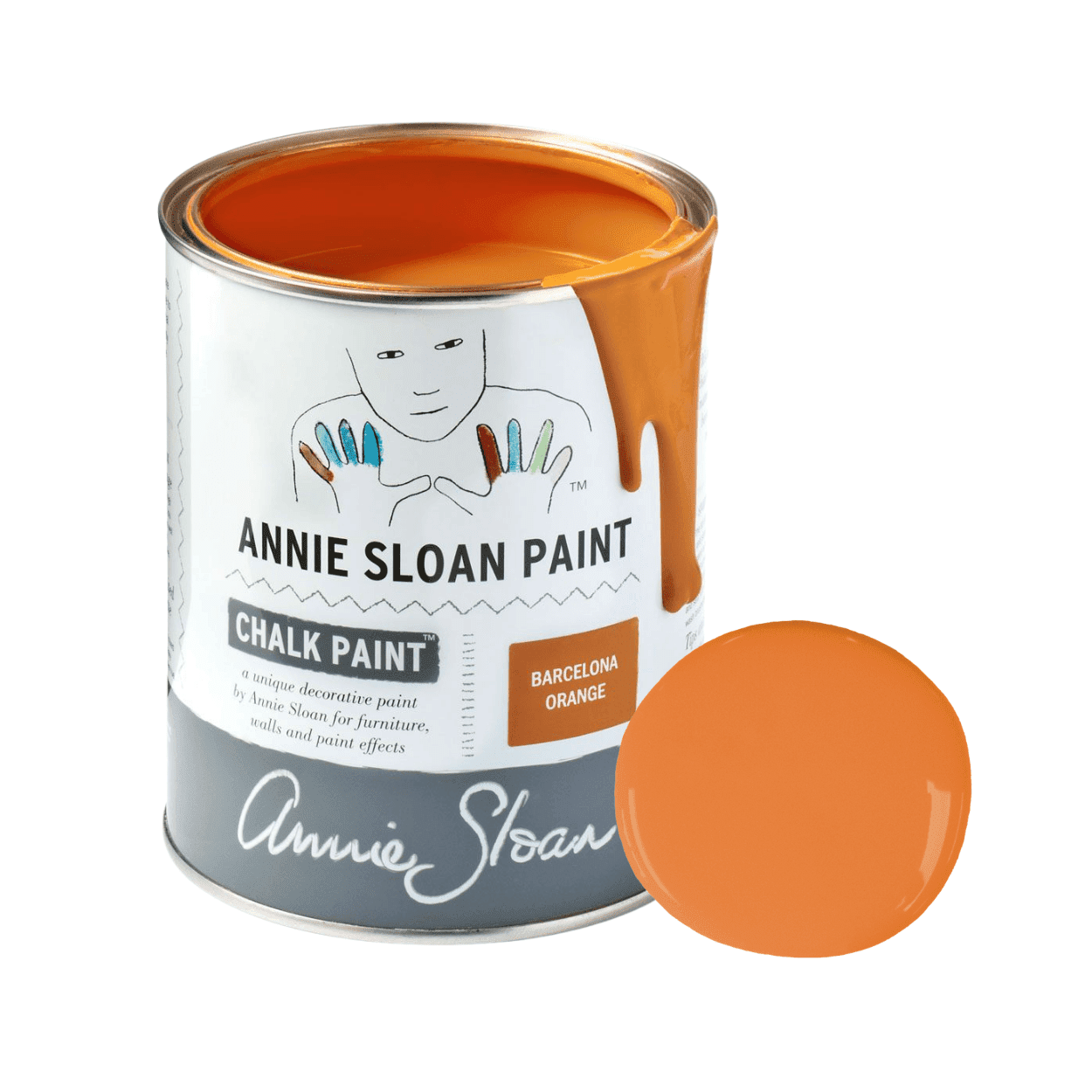 Barcelona Orange Chalk Paint krétafesték Annie Sloan