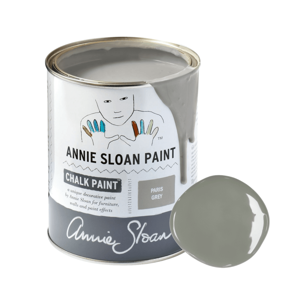 Paris Grey Chalk Paint krétafesték Annie Sloan