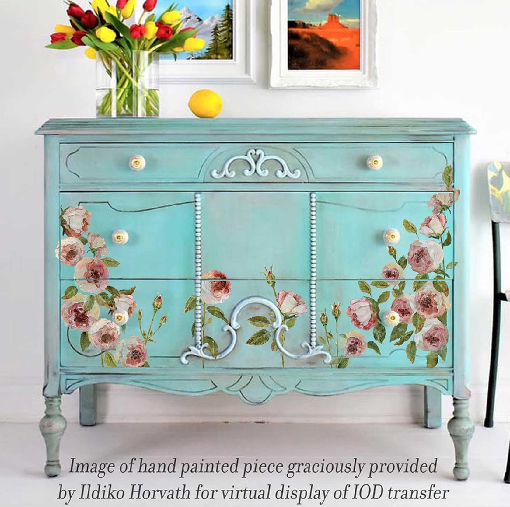 Painterly Floral dekor transzfer