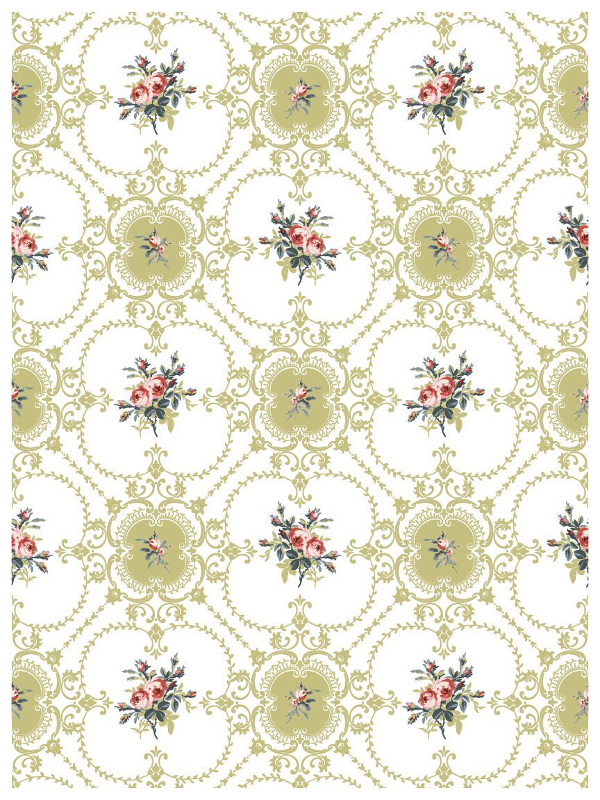 Lattice Rose IOD Paint Inlay sheet 3 4