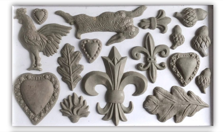 Fleur de lis bútordísz öntőforma