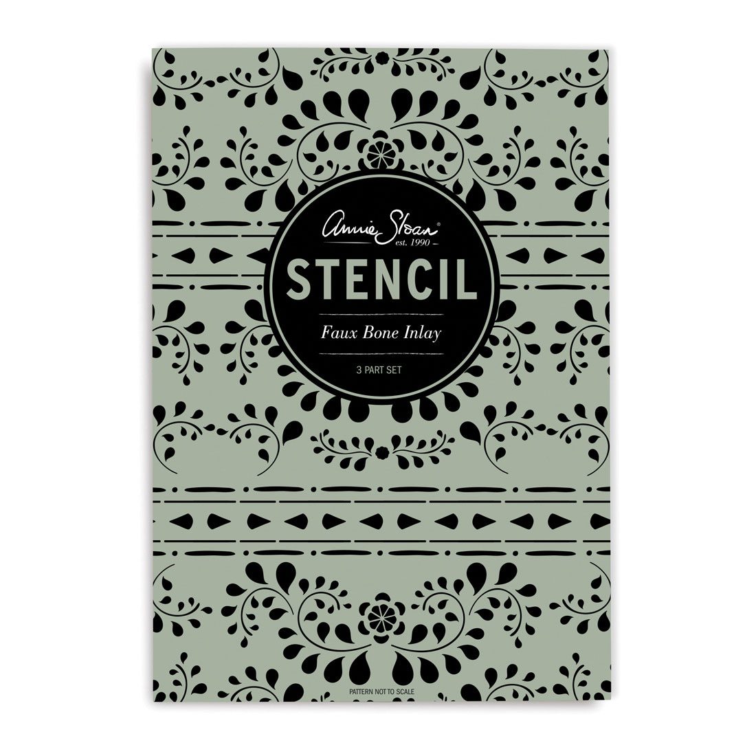 Faux Bone Inlay Annie Sloan Stencil