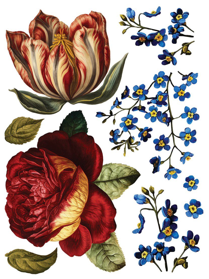 Collage de Fleurs IOD A3 transzfer sheet 6