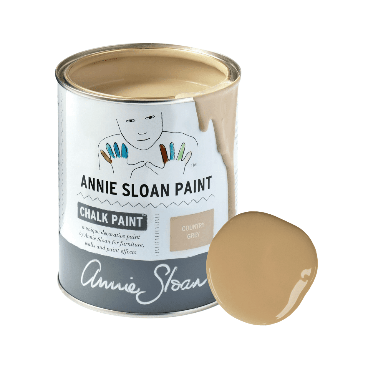 Country Grey Chalk Paint krétafesték Annie Sloan