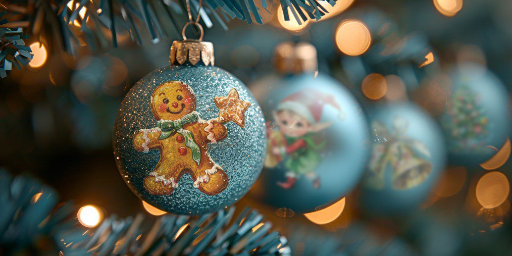Kitschy Christmas IOD transzfer A4 minta xmas diszek