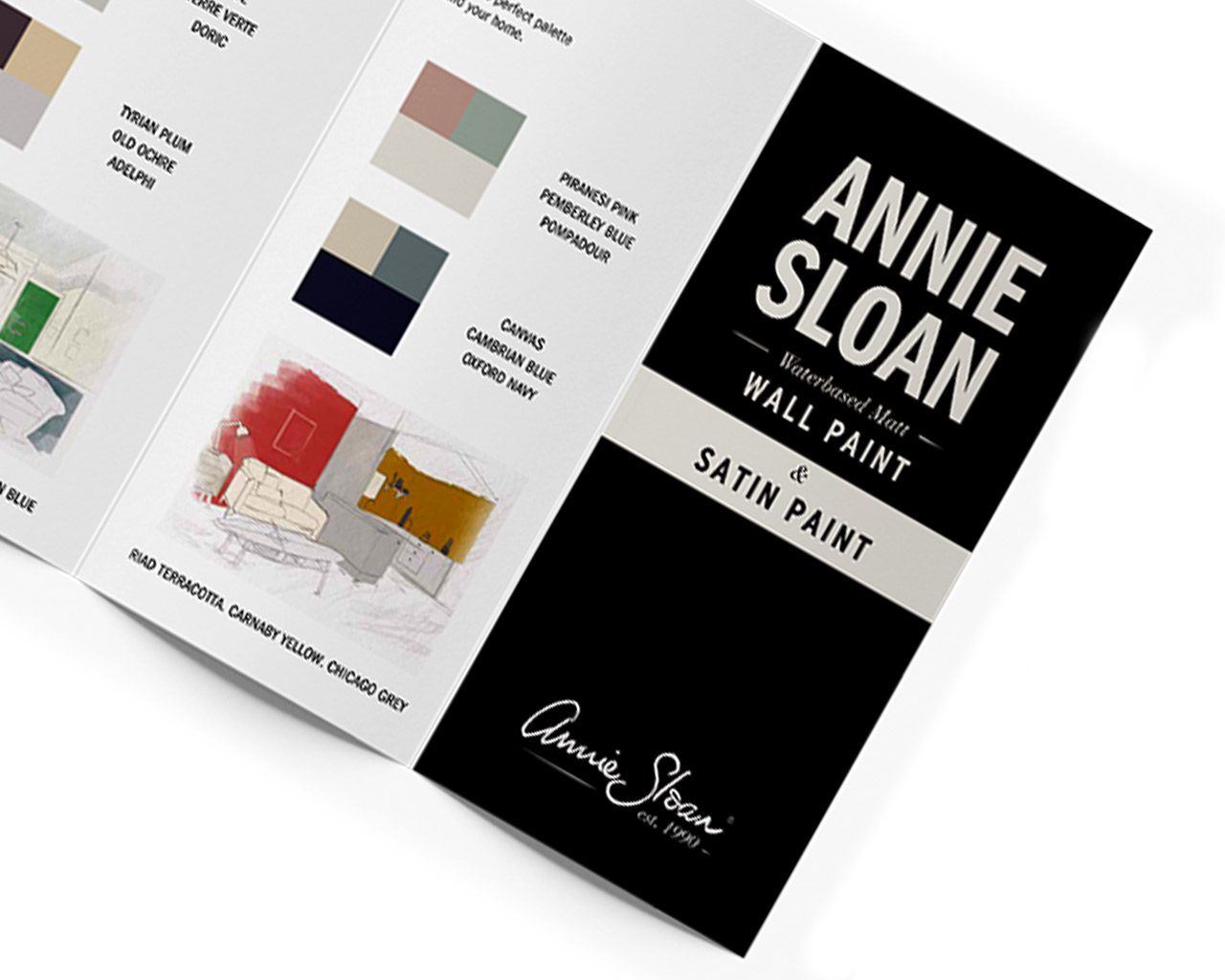 Falfesték és Satin Paint színkártya Annie Sloan